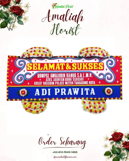 Papan Bunga Ucapan Selamat Siopat Suhu